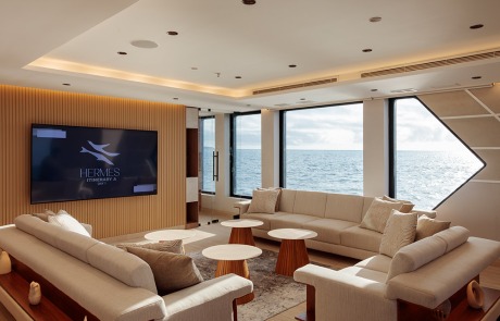 Hermes Galapagos Superyacht Main Lounge