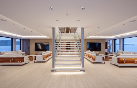 Hermes Galapagos Superyacht Main Lounge